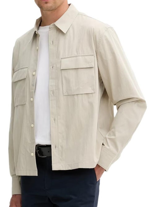 Calvin Klein Jeans Beige Nylon Overhemd voor Heren - Kiabi Calvin Klein Jeans Beige Nylon Overhemd voor Heren - Kiabi