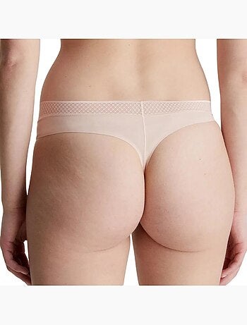 Calvin klein jeans beige string dames thong
