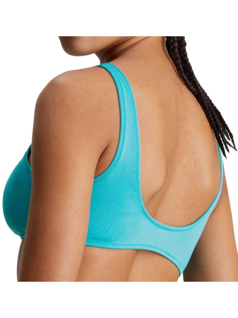 Calvin Klein Jeans Blauwe Bralette Bikini Top voor Dames Blauw - Kiabi