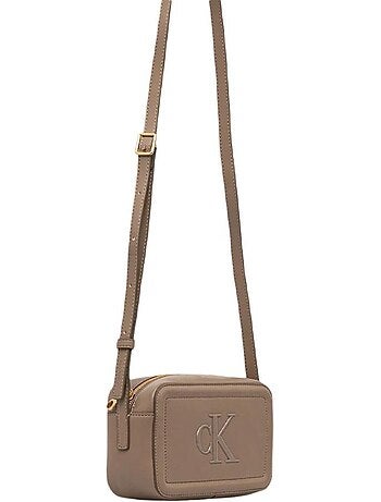 Calvin klein jeans bold ck camera crossbody tas roze dames