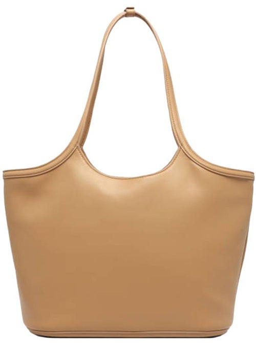 Calvin klein jeans bold ck shopper camel dames handtas - Kiabi