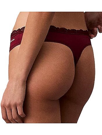 Calvin klein jeans bordeaux string voor dames