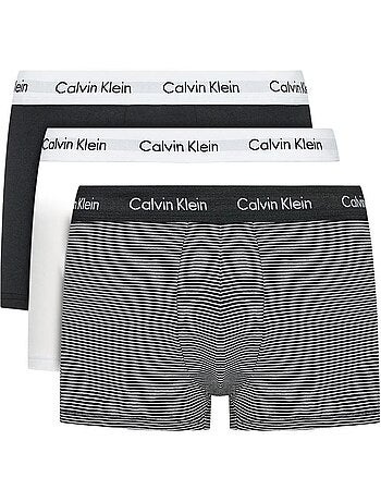 Calvin Klein Jeans Boxershorts Heren Zwart/Wit - 3-pack Trunks