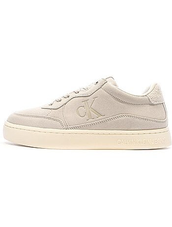 Calvin klein jeans classic cupsole greige heren sneakers