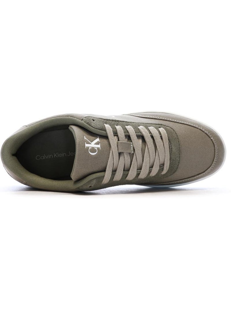 Calvin Klein Jeans Classic Cupsole Heren Sneakers Kaki Licht kakigroen - Kiabi
