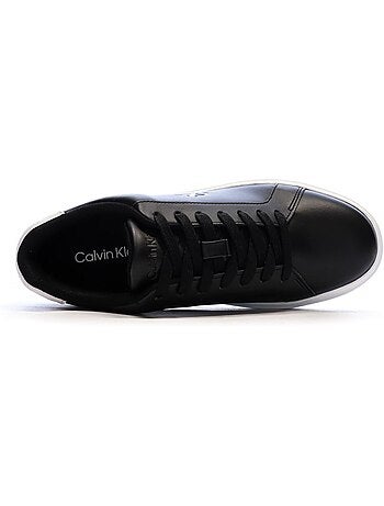 Calvin klein jeans classic cupsole lace heren sneakers zwart