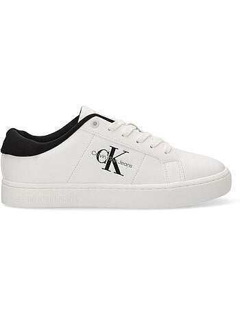 Calvin klein jeans classic cupsole witte heren sneakers