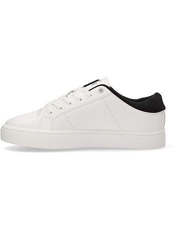 Calvin klein jeans classic cupsole witte heren sneakers