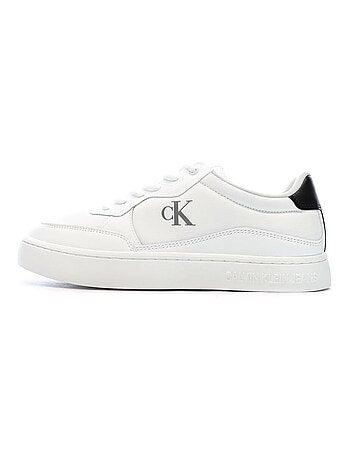 Calvin klein jeans classic cupsoles witte heren sneakers