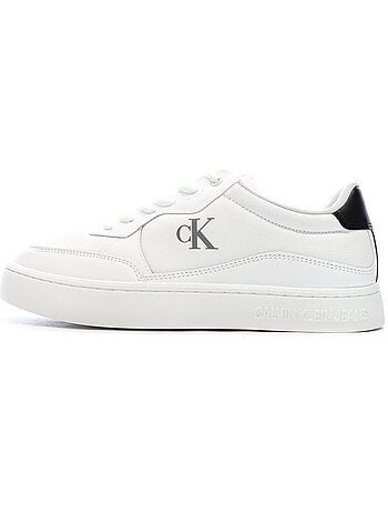 Calvin klein jeans classic cupsoles witte heren sneakers