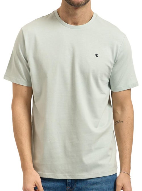Calvin klein jeans classics groen t-shirt voor heren - Kiabi