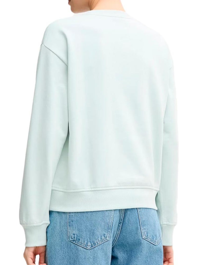Calvin Klein Jeans Dames Archief Logo Fren Sweatshirt Blauw Blauw - Kiabi
