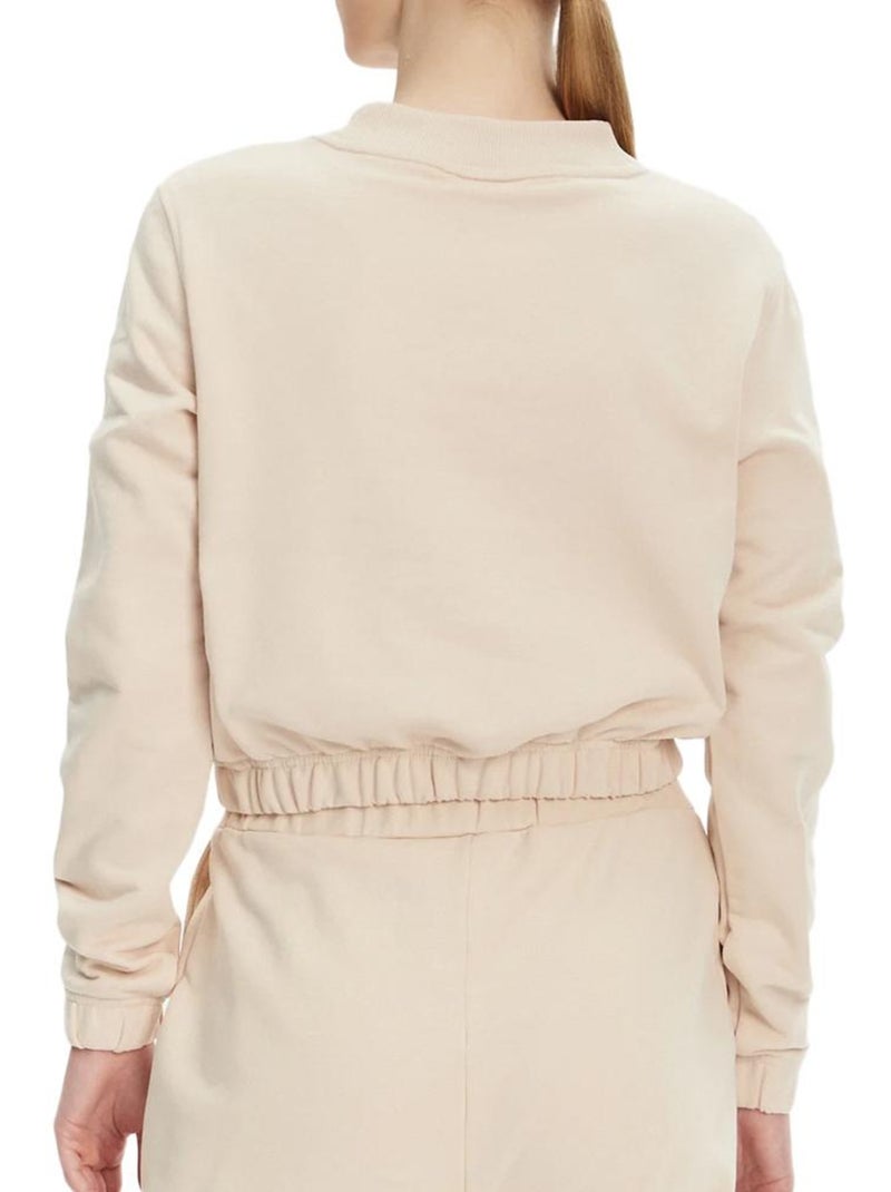 Calvin Klein Jeans Dames Beige Sweatshirt met Applicatie Beige - Kiabi