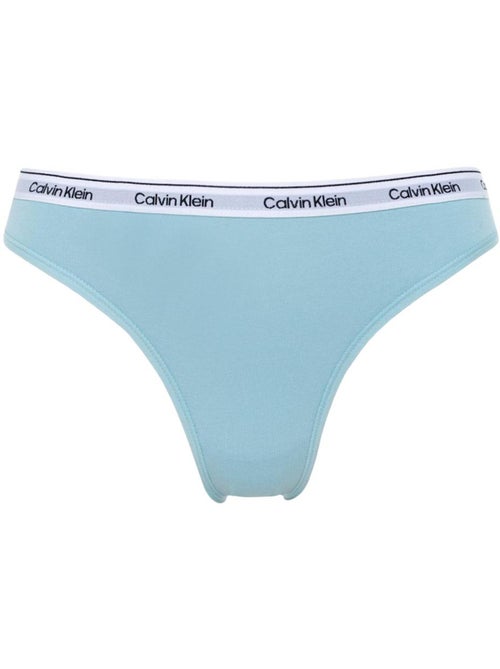 Calvin Klein Jeans Dames Bikini Broekje Wit/Blauw - Kiabi Calvin Klein Jeans Dames Bikini Broekje Wit/Blauw - Kiabi