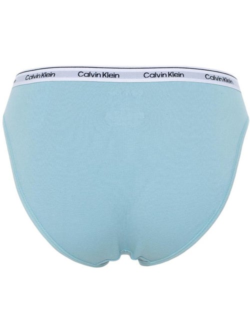 Calvin Klein Jeans Dames Bikini Broekje Wit/Blauw - Kiabi Calvin Klein Jeans Dames Bikini Broekje Wit/Blauw - Kiabi