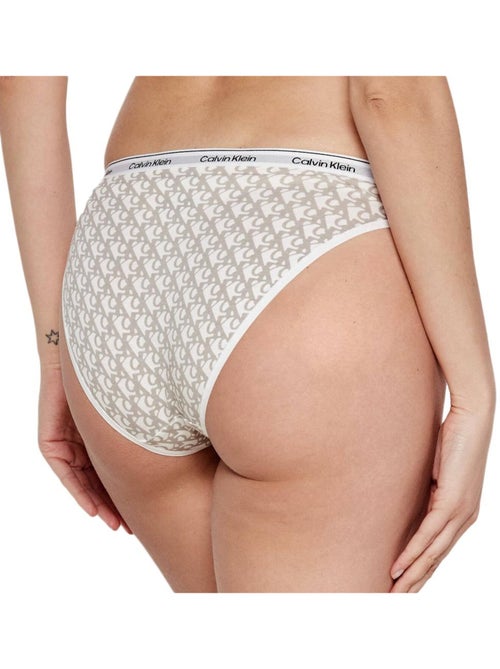 Calvin Klein Jeans Dames Bikini Broekje Wit/Grijs - Kiabi