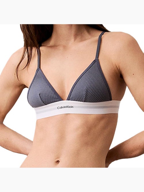 Calvin Klein Jeans Dames Bralette Blauw/Grijs Ongevoerd - Kiabi