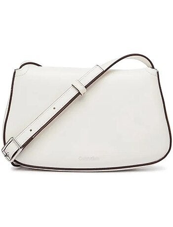 Calvin klein jeans ck flap zwarte dames schoudertas
