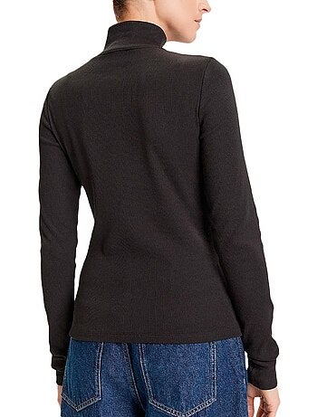 Calvin klein jeans dames coltrui t-shirt bruin met label