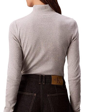 Calvin klein jeans dames coltrui t-shirt grijs