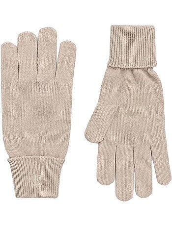 Calvin klein jeans dames handschoenen beige - ck fine gloves