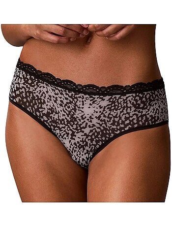 Calvin klein jeans dames hipster culotte met zwarte luipaardprint