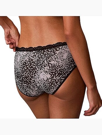 Calvin klein jeans dames hipster culotte met zwarte luipaardprint