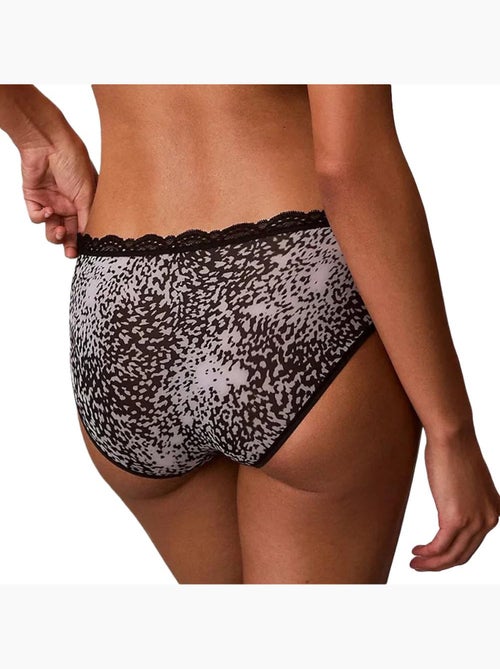Calvin klein jeans dames hipster culotte met zwarte luipaardprint - Kiabi Calvin klein jeans dames hipster culotte met zwarte luipaardprint - Kiabi