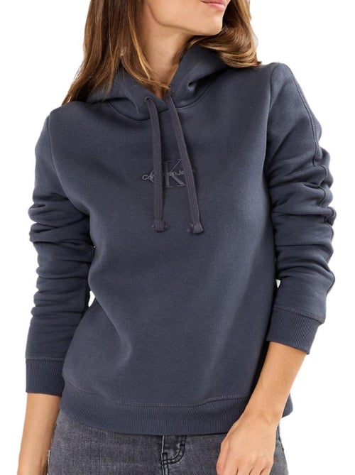 Calvin Klein Jeans Dames Hoodie Blauw - Kiabi Calvin Klein Jeans Dames Hoodie Blauw - Kiabi