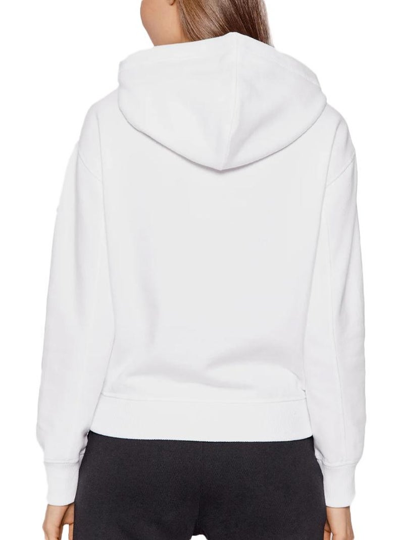 Calvin Klein Jeans Dames Hoodie Wit met Borduring Wit - Kiabi