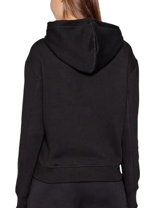 Calvin Klein Jeans Dames Hoodie Zwart met Borduring - Kiabi Calvin Klein Jeans Dames Hoodie Zwart met Borduring - Kiabi