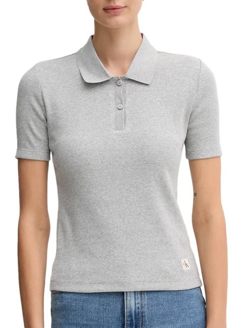 Calvin Klein Jeans Dames Polo Grijs LV047C907G - Kiabi Calvin Klein Jeans Dames Polo Grijs LV047C907G - Kiabi