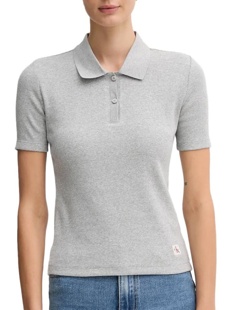 Calvin Klein Jeans Dames Polo Grijs LV047C907G Zilvergrijs - Kiabi