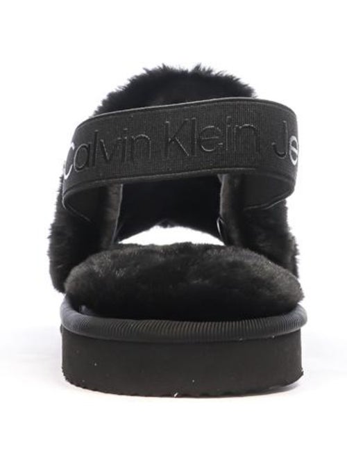 Calvin Klein Jeans Dames Slippers Zwart - Kiabi Calvin Klein Jeans Dames Slippers Zwart - Kiabi