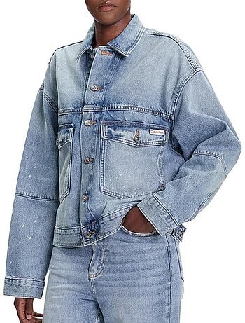 Calvin klein jeans dames spijkerjack blauw denim