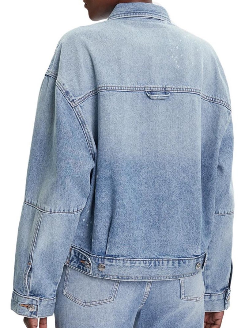 Calvin Klein Jeans Dames Spijkerjack Blauw Denim Blauw - Kiabi