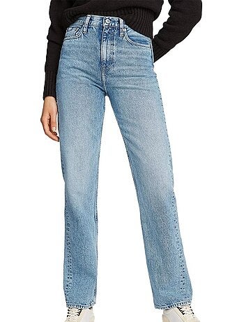 Calvin klein jeans dames straight leg jeans blauw