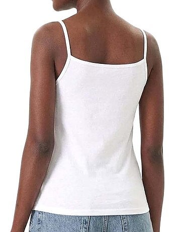 Calvin klein jeans dames stretch tanktop wit