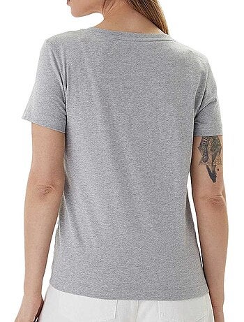Calvin klein jeans dames t-shirt zwart - archive lv047b205g