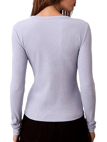 Calvin klein jeans dames t-shirt met lange mouwen wit