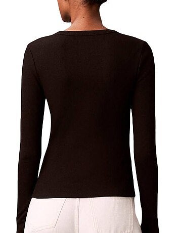 Calvin klein jeans dames t-shirt met lange mouwen wit