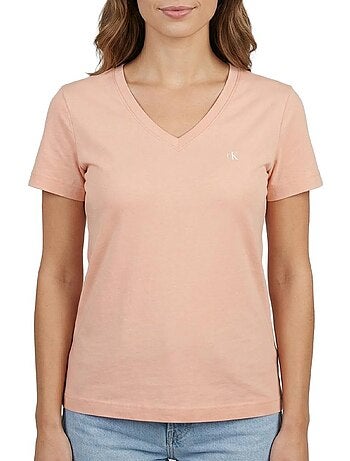 Calvin klein jeans dames t-shirt zwart - archive lv047b205g