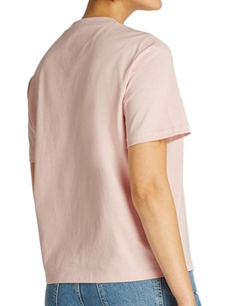 Calvin Klein Jeans Dames T-shirt Roze Geborduurd Roze - Kiabi