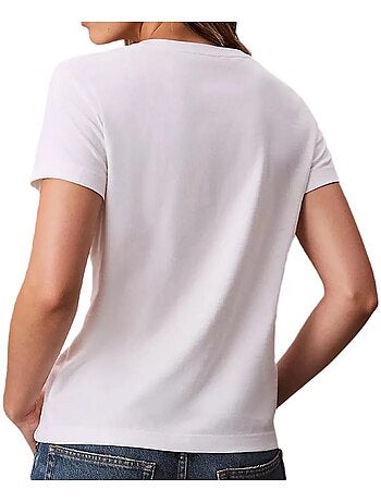 Calvin klein jeans dames t-shirt zwart - archive lv047b205g