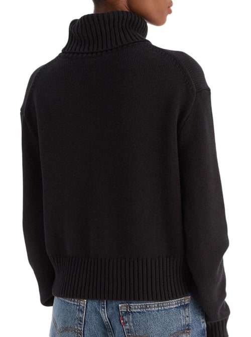 Calvin Klein Jeans Dames Trui Zwart Chenille - Kiabi Calvin Klein Jeans Dames Trui Zwart Chenille - Kiabi