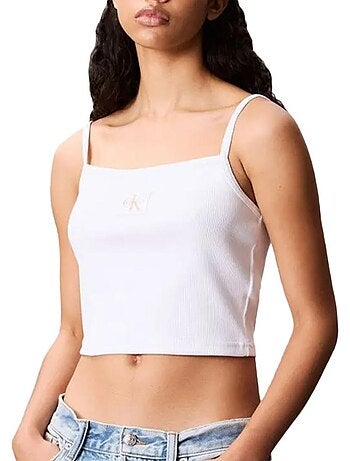 Calvin klein jeans zwarte dames débardeur a-woven