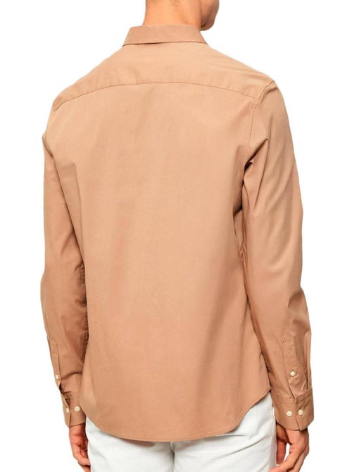 Calvin Klein Jeans Effen Camel overhemd voor Heren - Kiabi Calvin Klein Jeans Effen Camel overhemd voor Heren - Kiabi