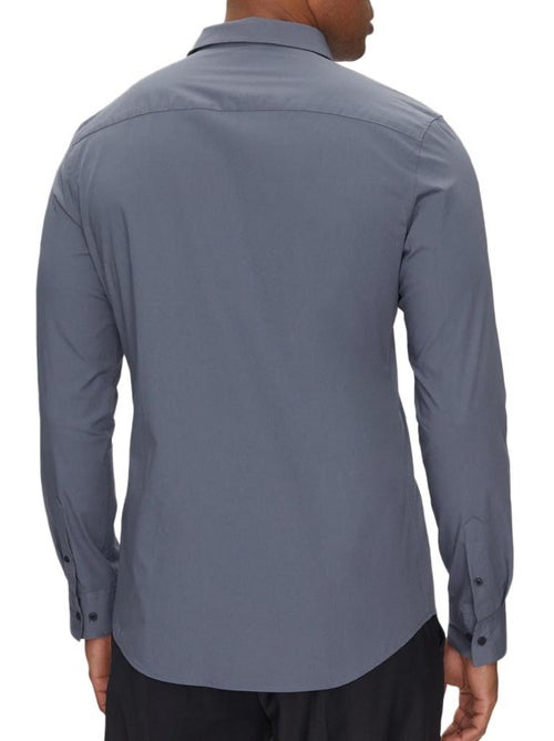Calvin Klein Jeans Effen Donkergrijs Herenoverhemd - Kiabi Calvin Klein Jeans Effen Donkergrijs Herenoverhemd - Kiabi