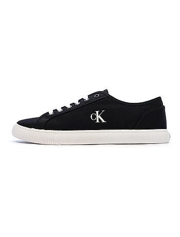 Calvin klein jeans ess vulc low heren sneakers zwart/wit