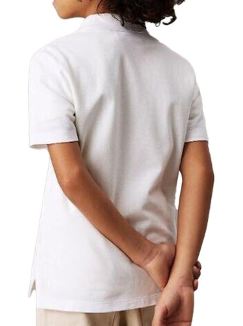 Calvin Klein Jeans Essential Jongens Polo Wit IB0IB02486 - Kiabi Calvin Klein Jeans Essential Jongens Polo Wit IB0IB02486 - Kiabi